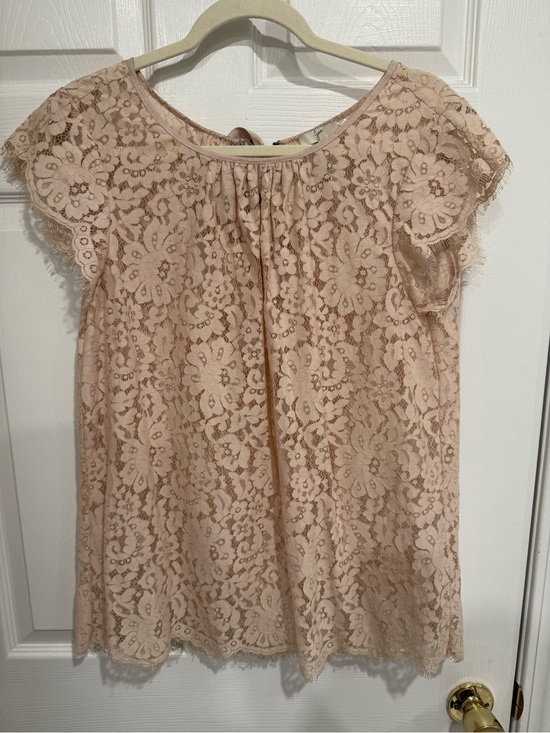 Joie Tops - Joie Blush Lace Cap-Sleeve Blouse‎